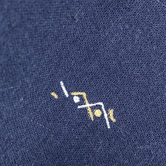 SUDDEN IMPACT Shirt Womens M Southwestern Button Front Cotton Blue Vintage - Picture 7 of 14